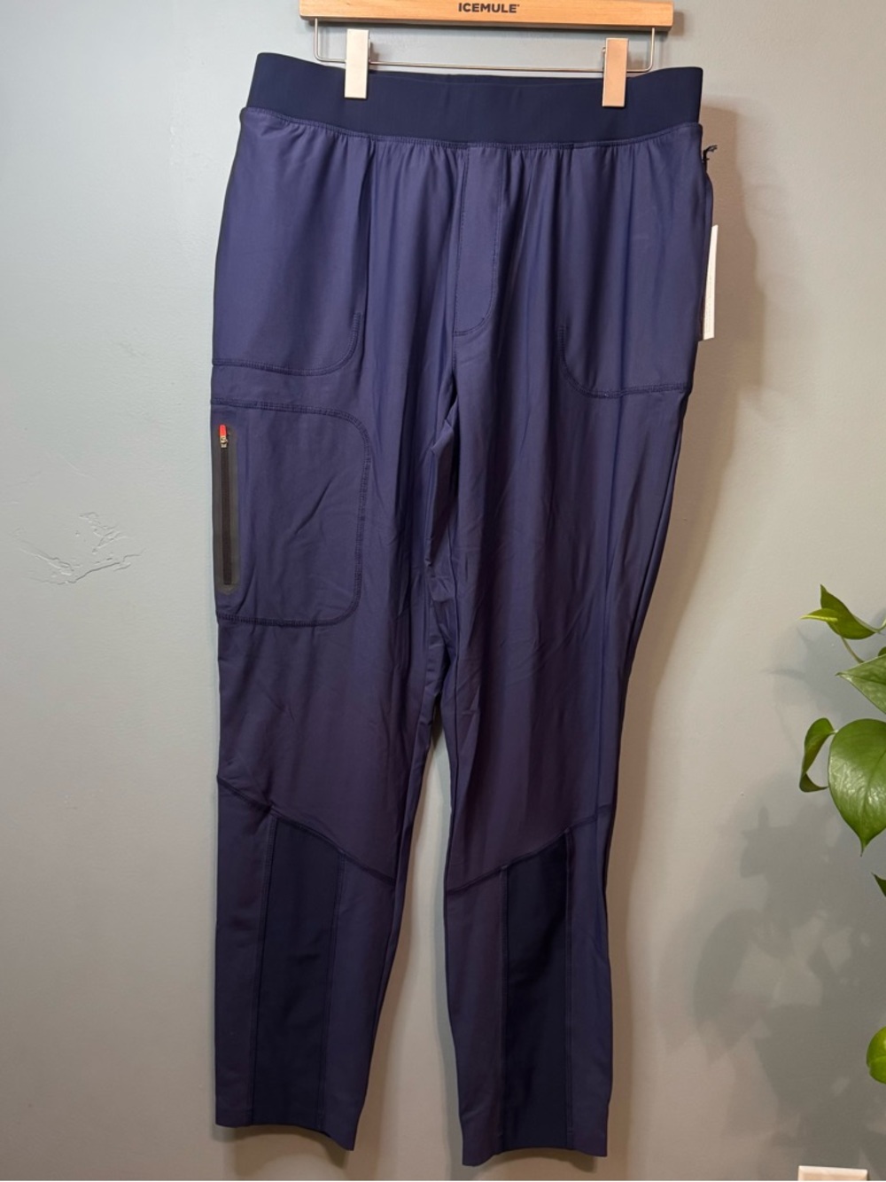 Infinity by Cherokee NWT Navy Kinetic Knit Scrub Pants - Men’s Large - Picture 2 of 16